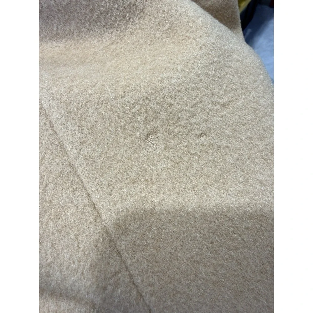 Lauren Ralph Lauren‎ Overcoat 100% Camel Hair Beige Size 10 Trench Coat Pea Coat